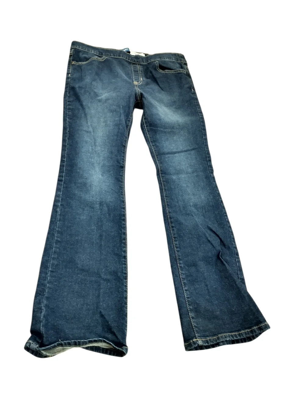 Girl's Old Navy Dark Blue Flare Jeans - Stretch Denim